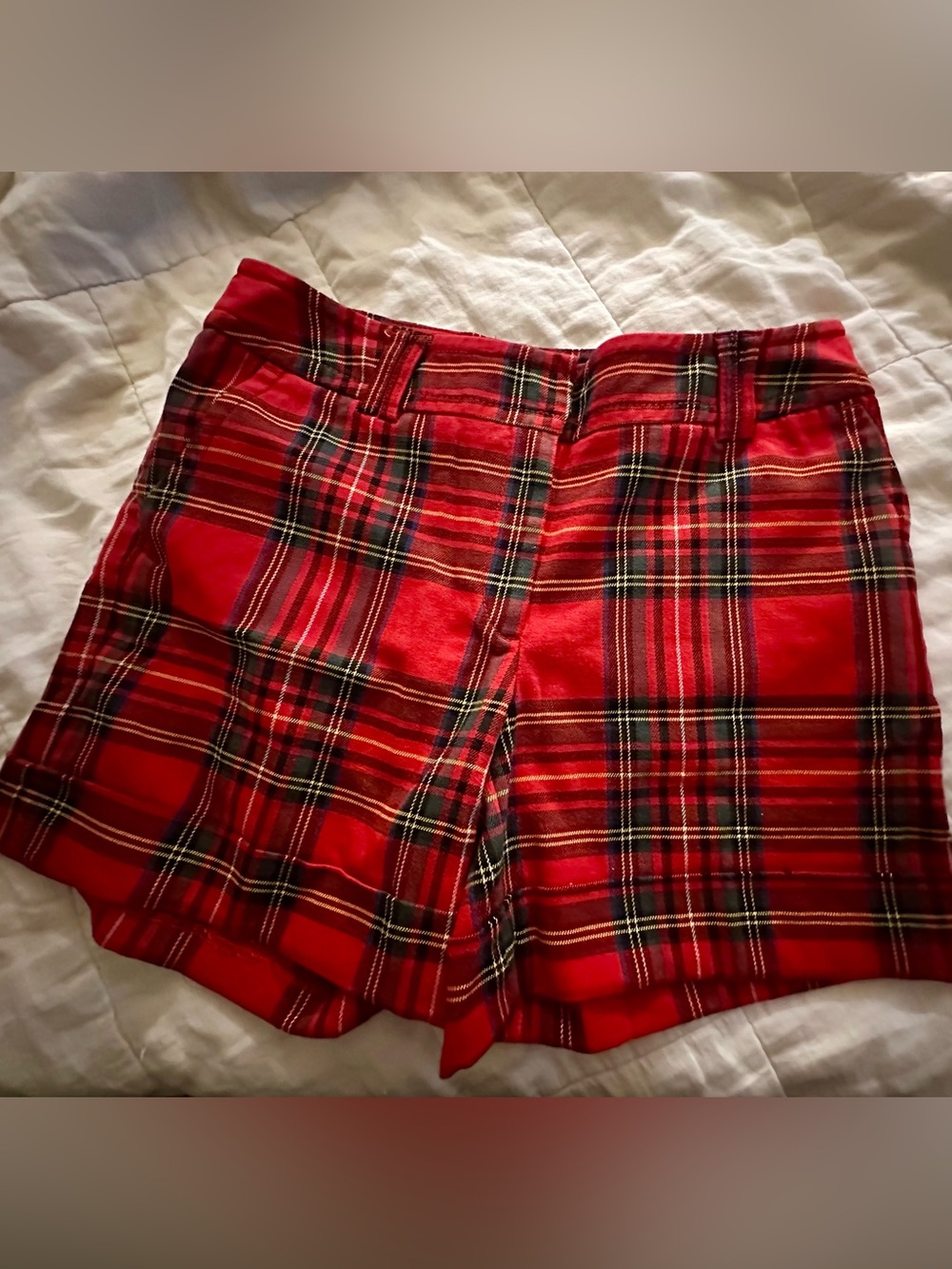 H&M Red Plaid Women's Shorts